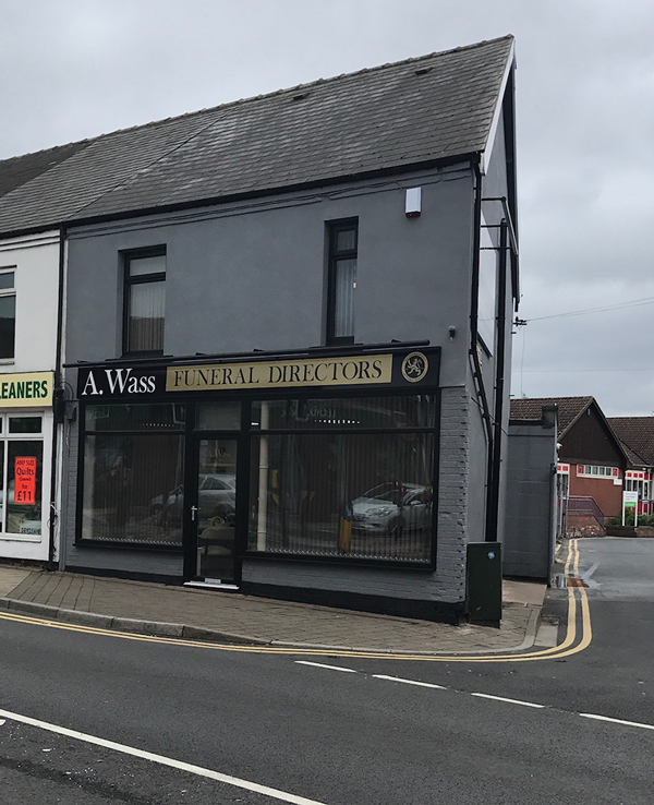 Kirkby office funeral director Kirkby-in-Ashfield exterior view of branch